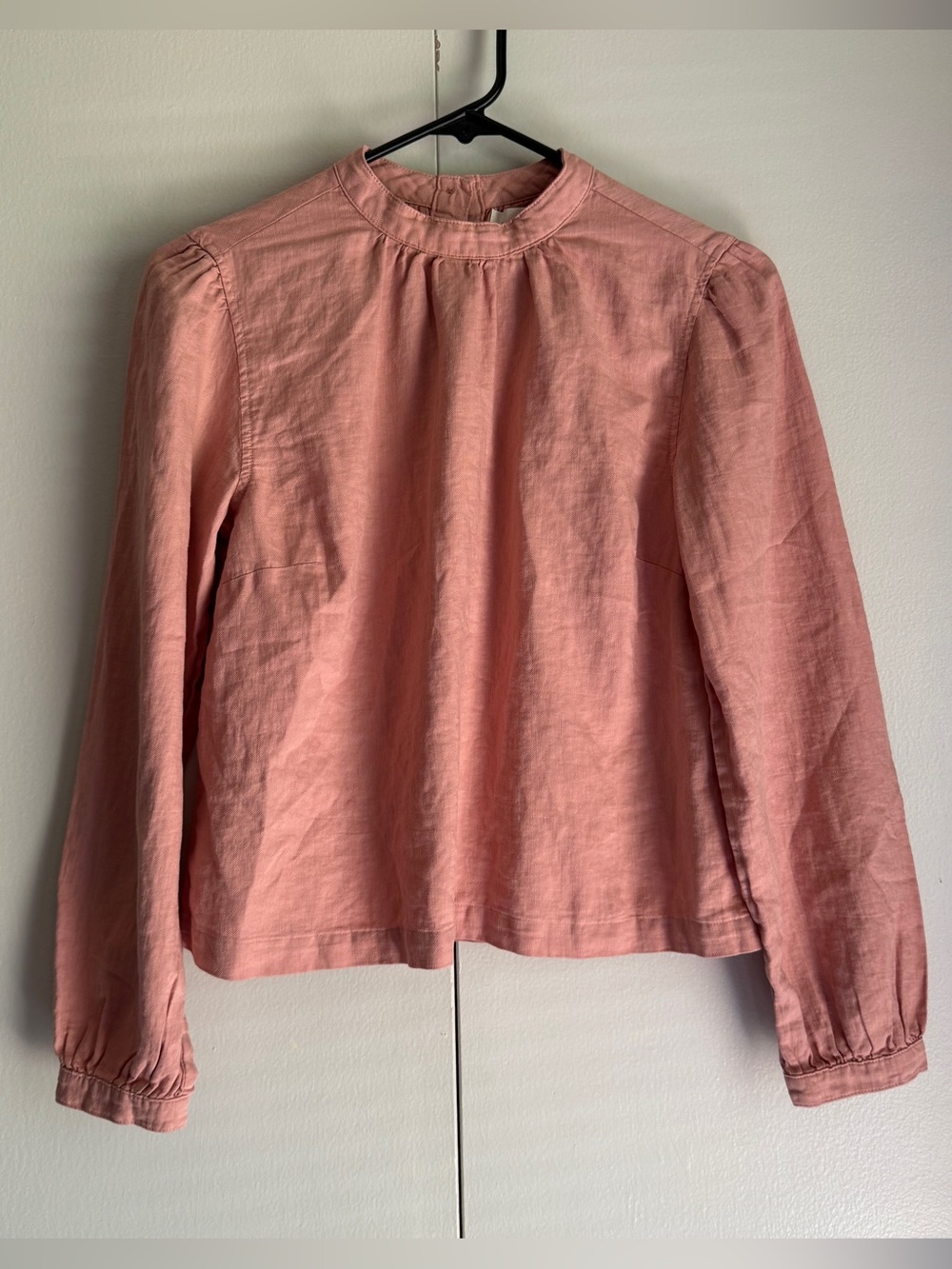 Cloth and Stone Pink Longsleeve High Neck Top Women's Size XS